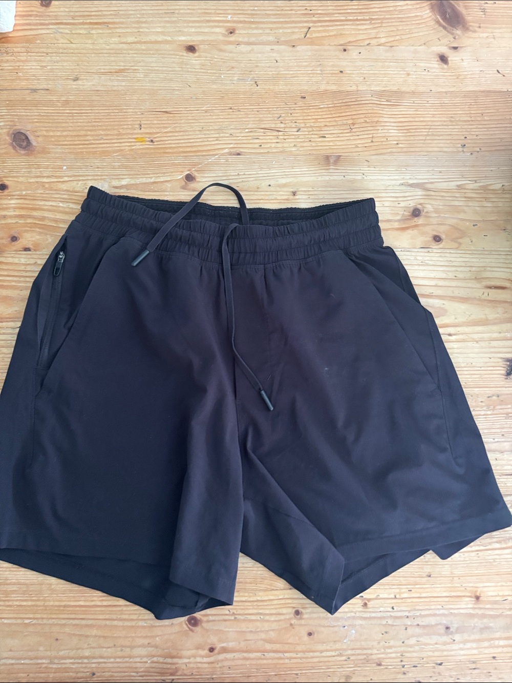 Lululemon Men's Black Performance Drawstring Shorts
